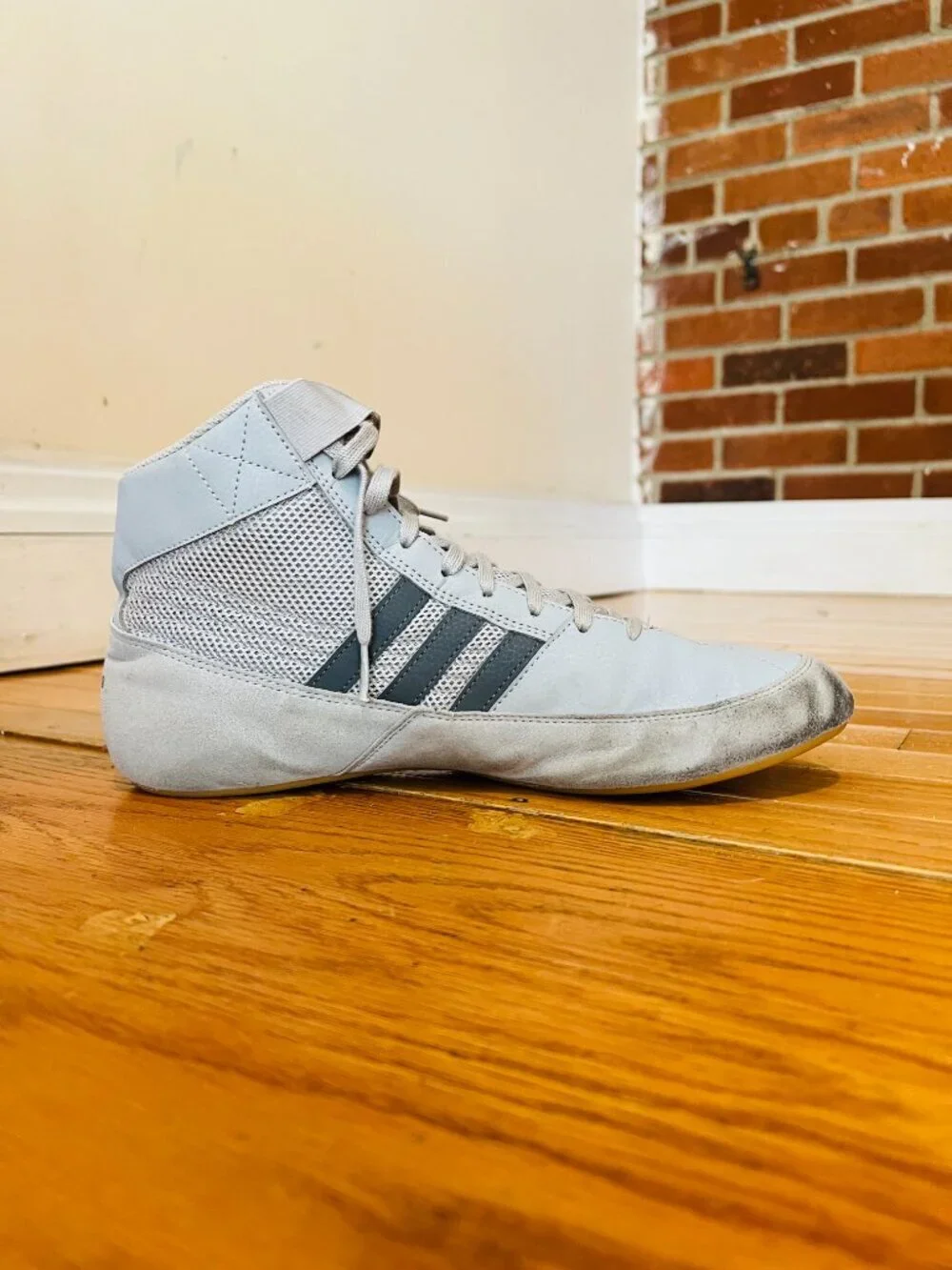 Adidas HVC 2 Men's Wrestling Boxing Shoes Dark Onyx Gray Size 9.5